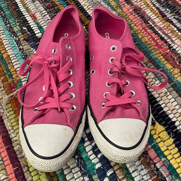 Converse Low Tops - Magenta Sparkle - Picture 1 of 4